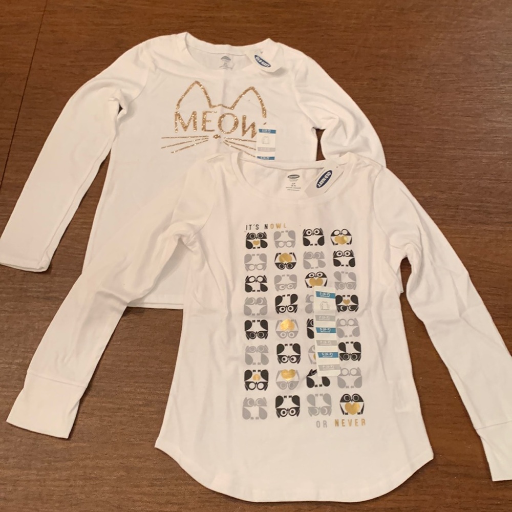 Old Navy girls long sleeve tee shirts (2)